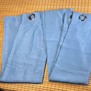 2 Blue Curtain Panels